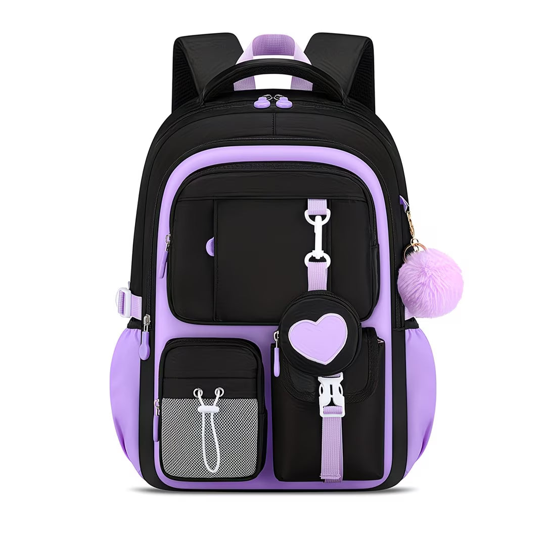 Multi-compartment Two-Tone Backpack