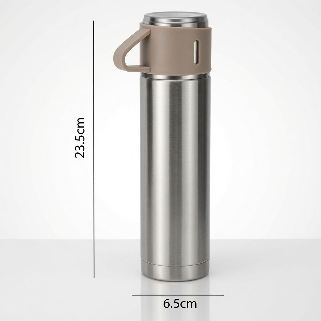 500ml Vacuum Flask Set with Three Cups