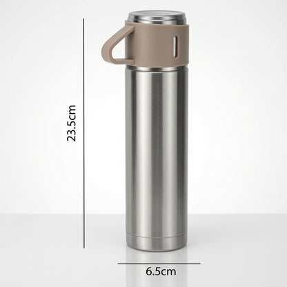 500ml Vacuum Flask Set with Three Cups